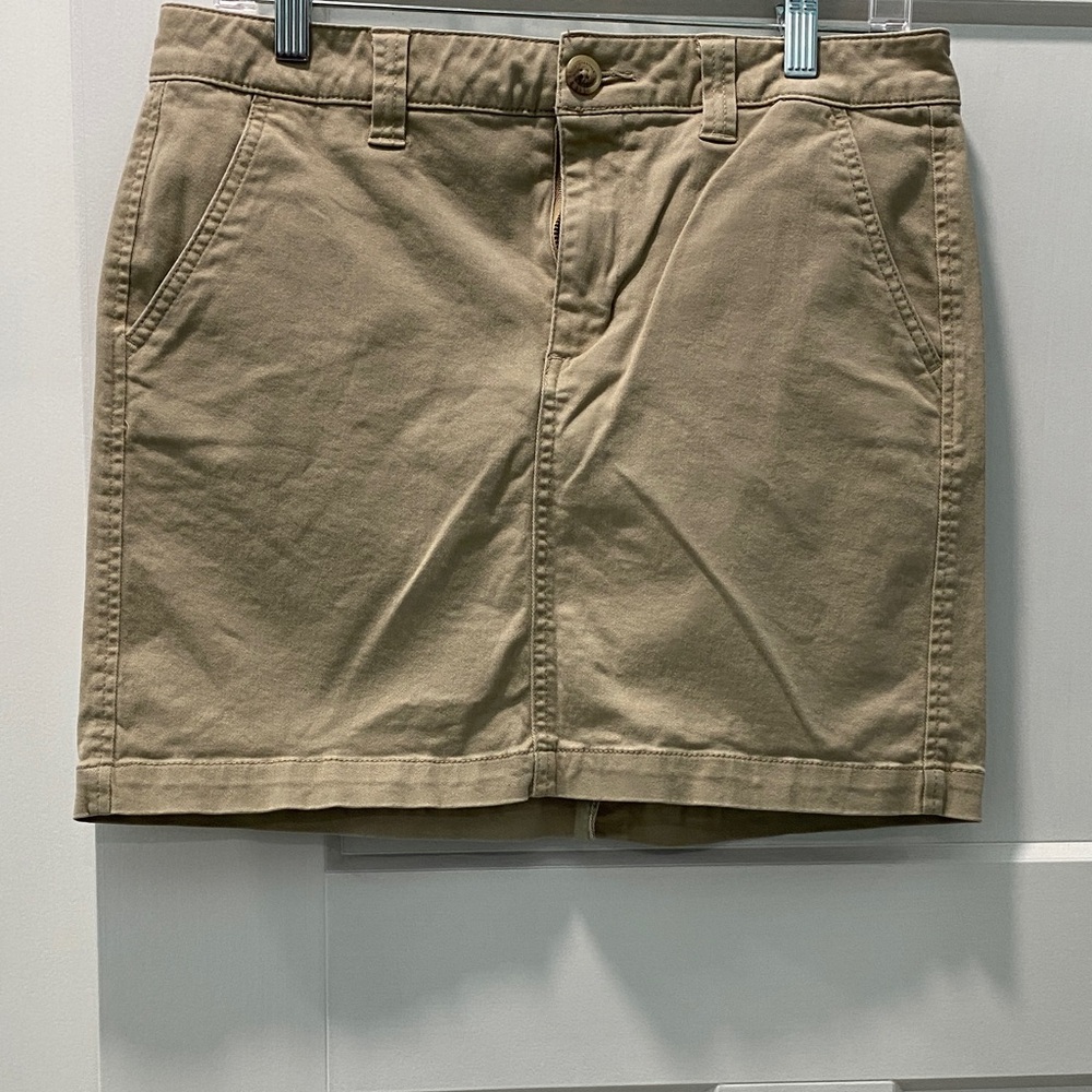 Aeropostale khaki mini skirt